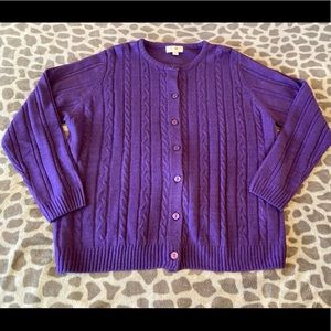 Purple Button-up Sweater